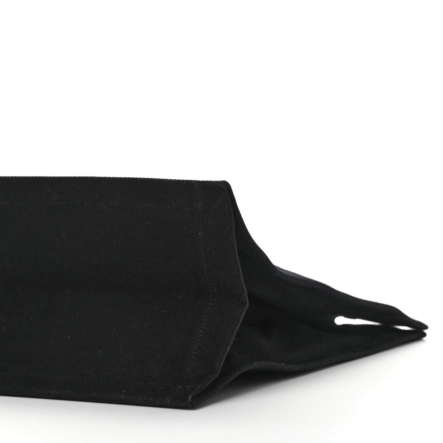 Saint Laurent Linen Calfskin Rive Gauche Tote Black 9 of 9