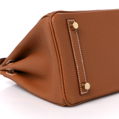 Hermes Togo Birkin 25 Gold 8 of 10
