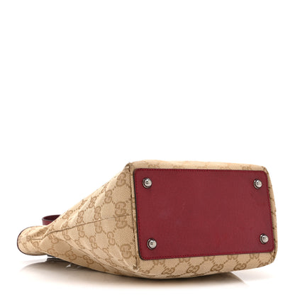 Gucci Monogram Small Eclipse Tote Red 4 of 14
