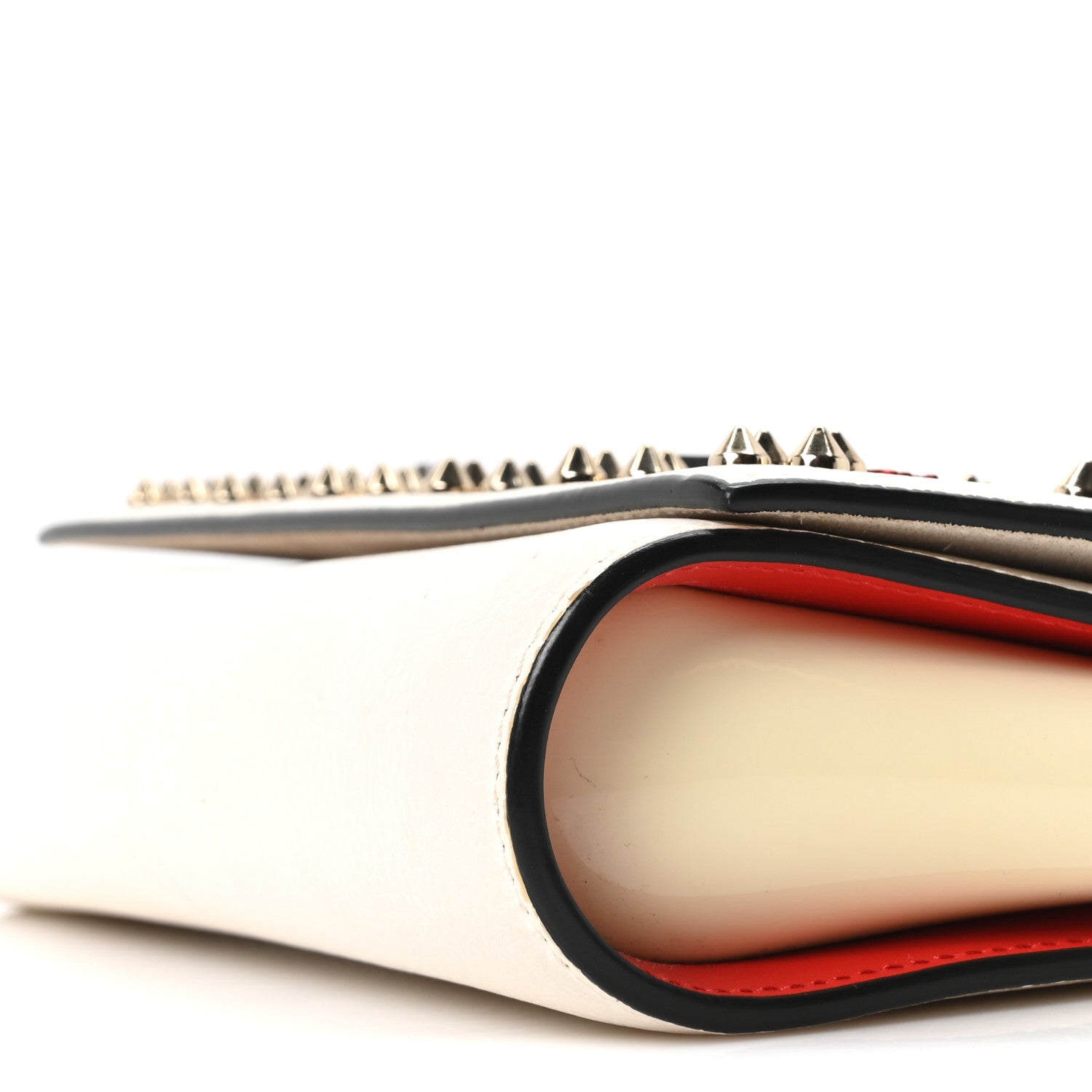Christian Louboutin Calfskin Spikes Loubinthesky Paloma Clutch
