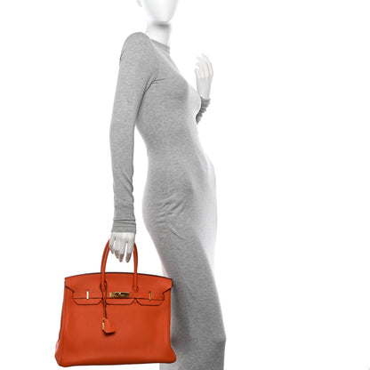 Hermes Togo Birkin 35 Orange 2 of 18
