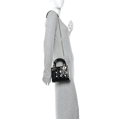 Christian Dior Patent Cannage Mini Lady Dior Black 2 of 11