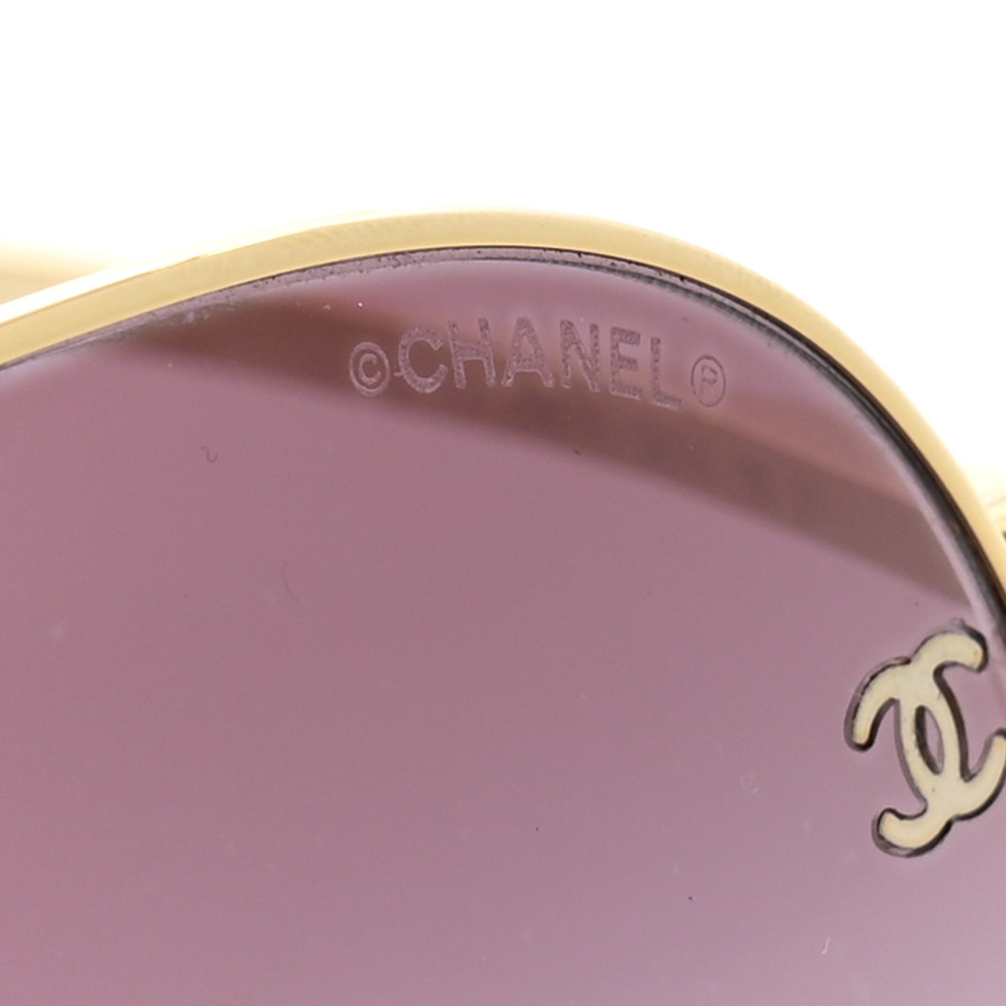 Metal Aviator CC Sunglasses 4189-T-Q Purple