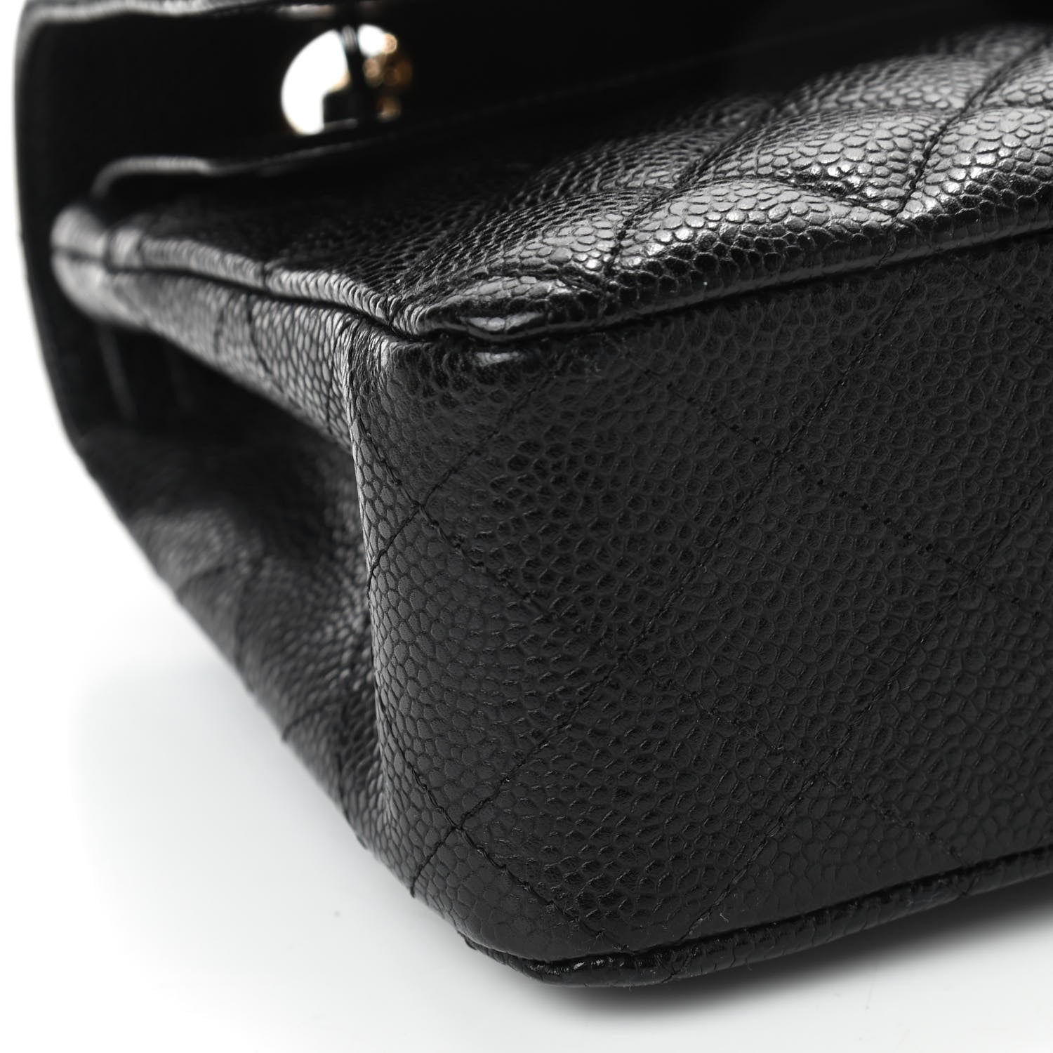 Chanel Caviar Quilted Medium Double Flap Black 10 of 17