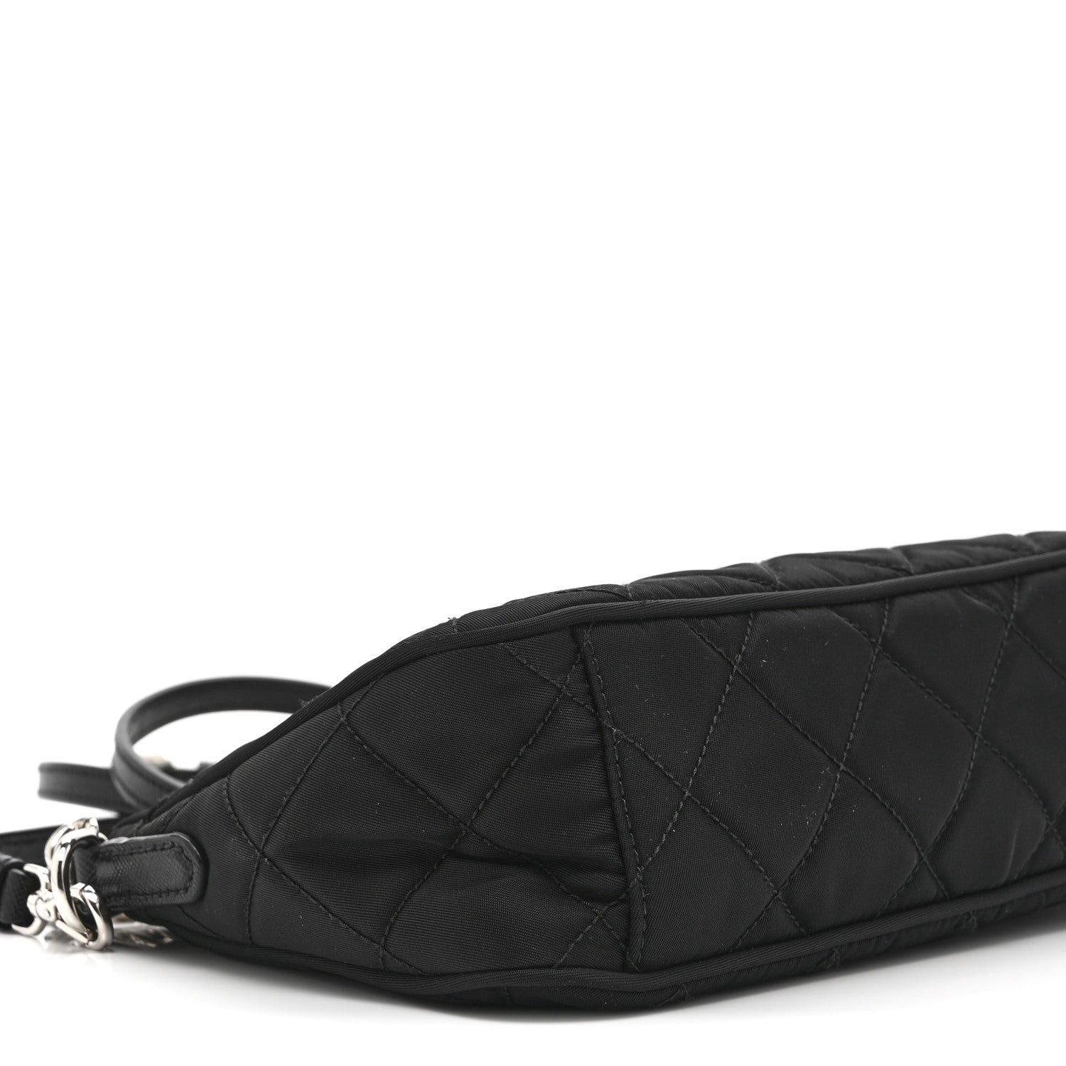 Prada Nylon Tessuto Impuntu Quilted Crossbody Bag Black 9 of 10