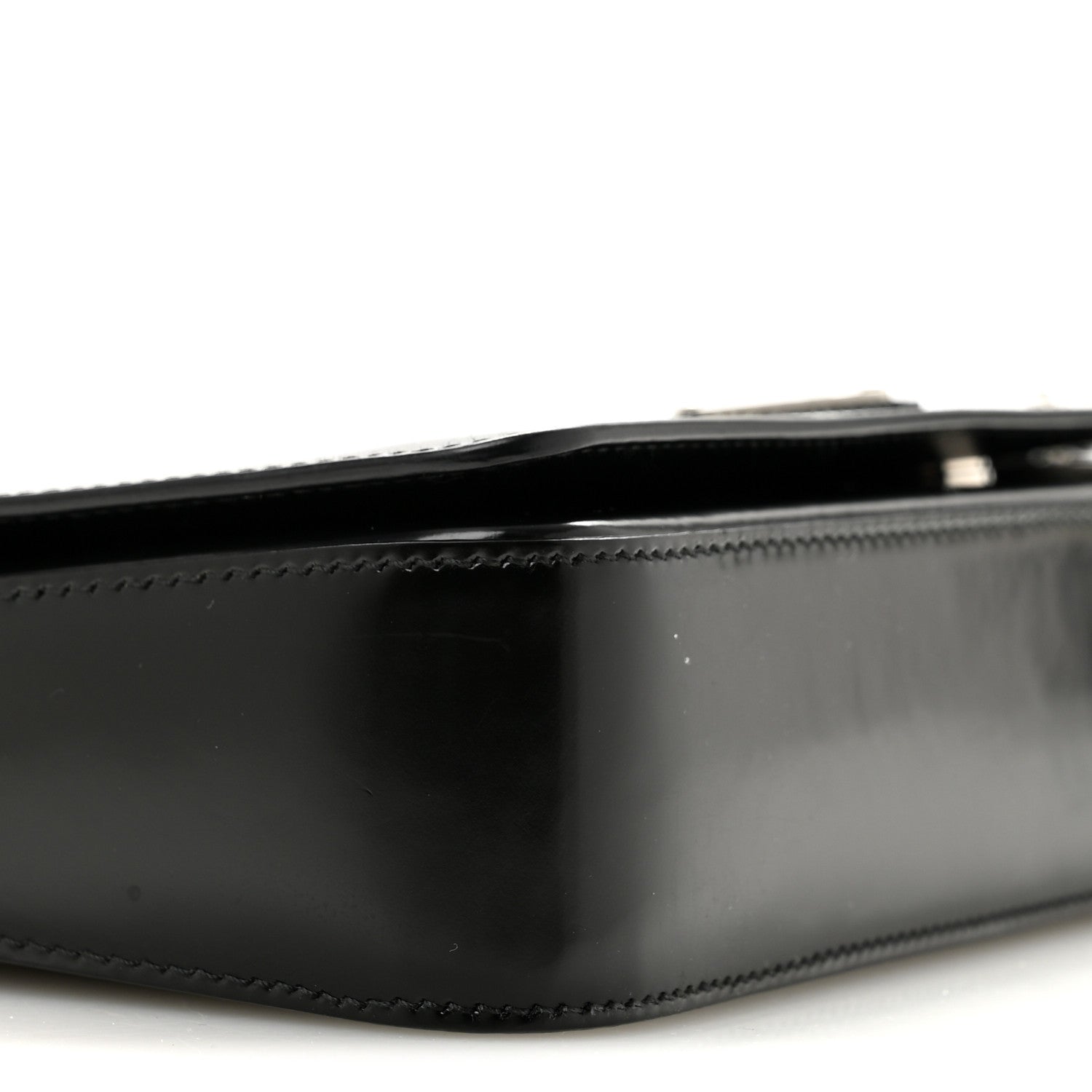 Prada Spazzolato Femme Flap Shoulder Bag Black 9 of 13