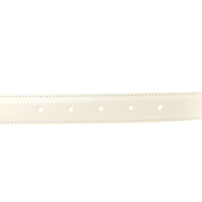 Celine Taurillon Triomphe Medium 25mm Belt 80 32 Rice 3 of 7