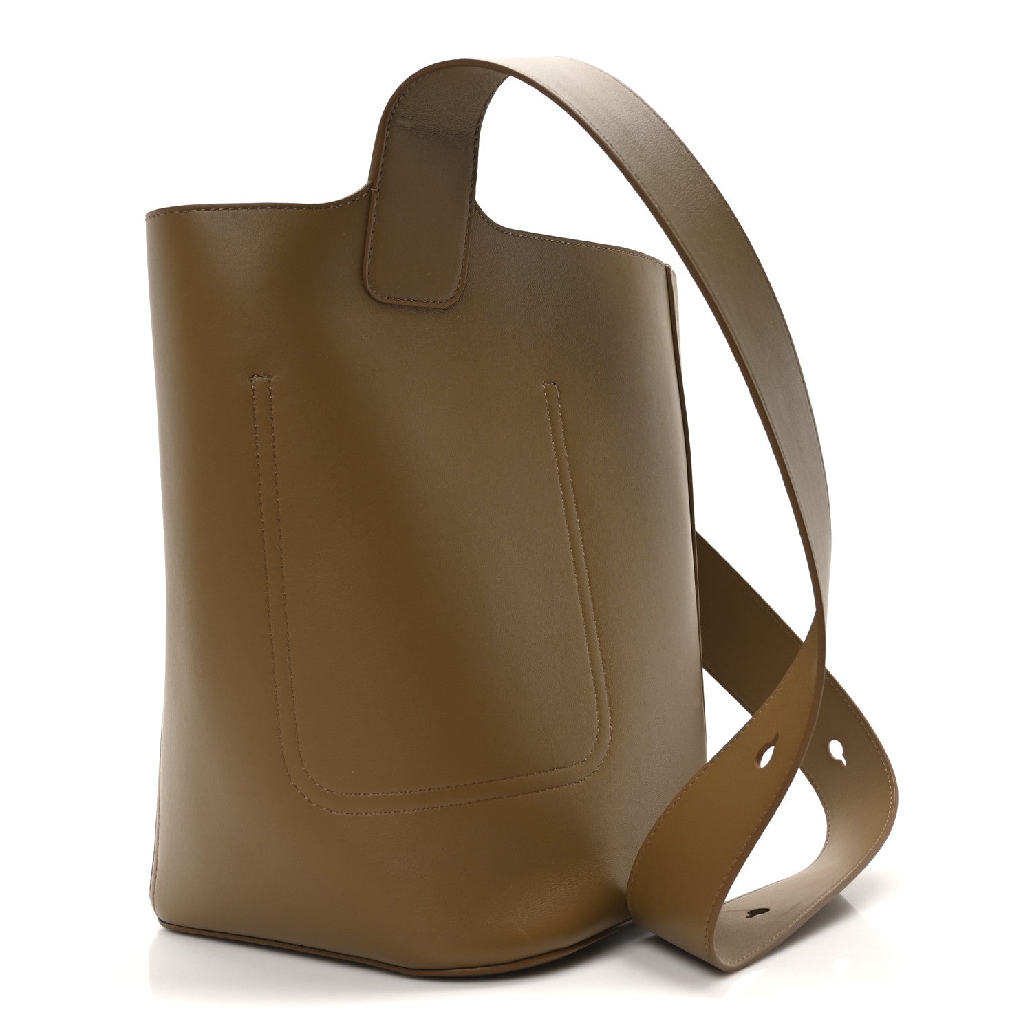 Loewe Smooth Calfskin Medium Pebble Bucket Bag Oak 3 of 9