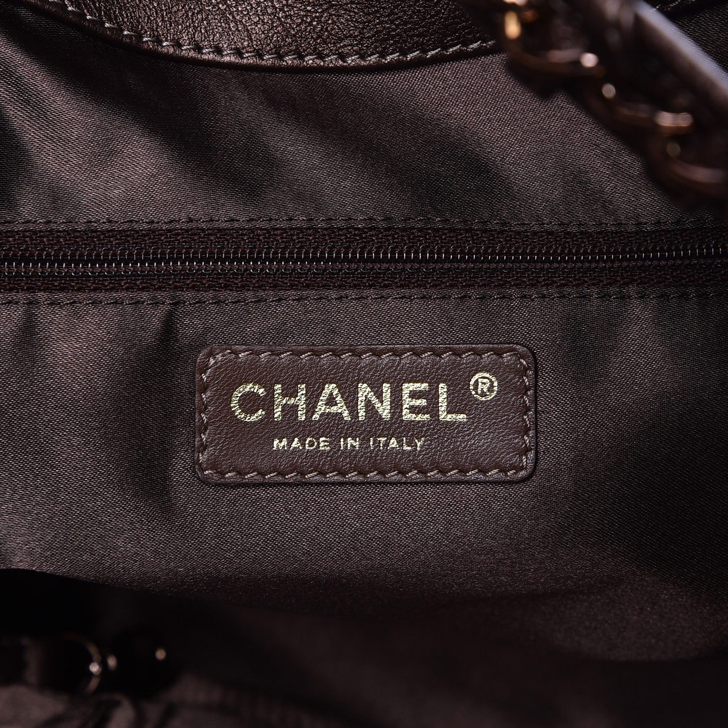 Chanel Metallic Calfskin Baby Coco Cabas Bronze 6 of 8