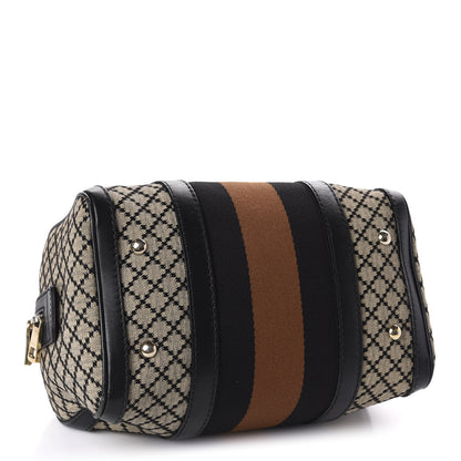 Gucci Diamante Vintage Web Small Boston Black 5 of 17