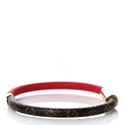 Louis Vuitton Monogram Daily Confidential Bracelet 19 Red 3 of 4