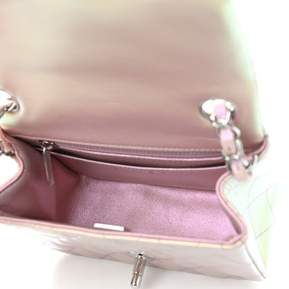 Chanel Iridescent Lambskin Quilted Mini Square Flap Pink 5 of 12