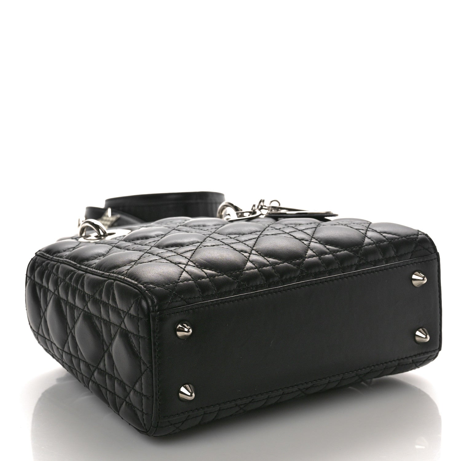 Christian Dior Lambskin Cannage Small Lucky Badges My Lady Dior Black 4 of 11