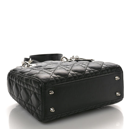 Christian Dior Lambskin Cannage Small Lucky Badges My Lady Dior Black 4 of 11