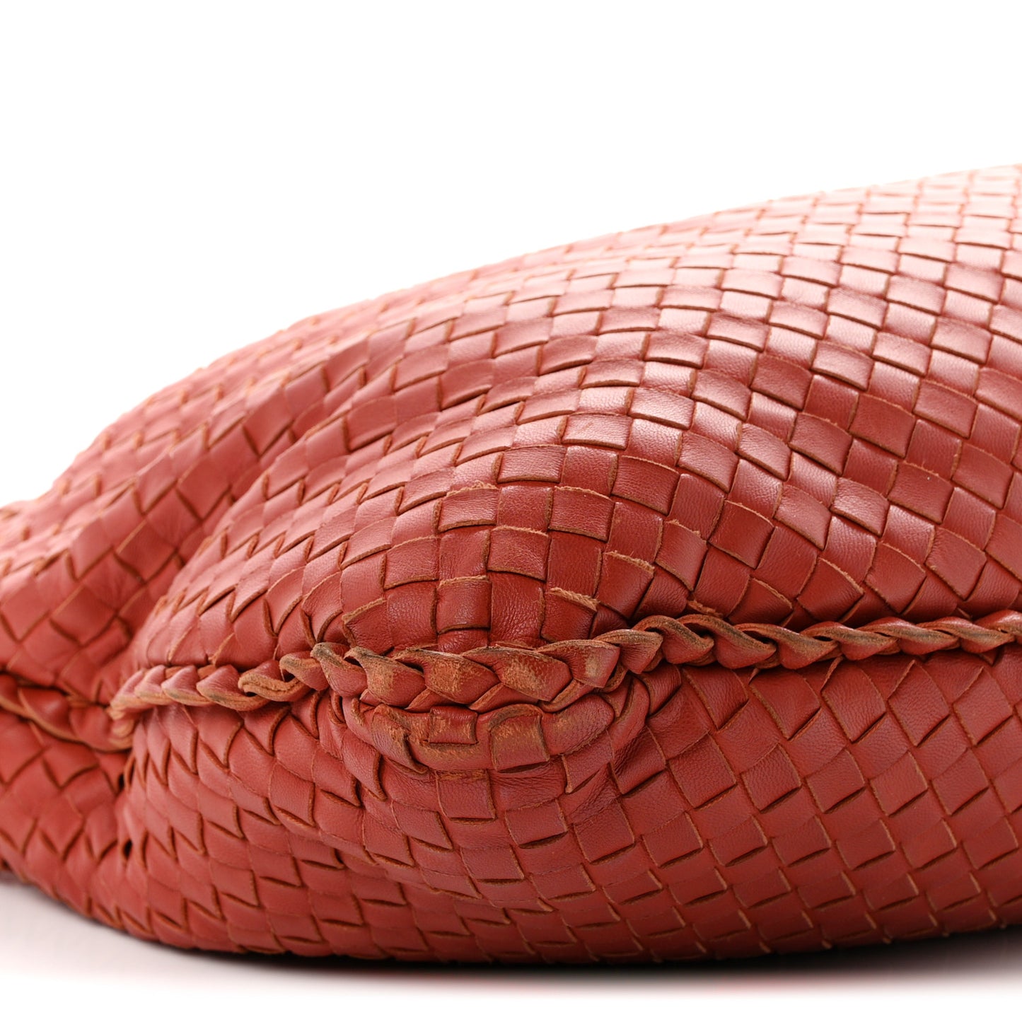 Nappa Intrecciato Large Veneta Hobo Brique