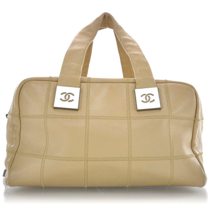Chanel Leather Square Stitched Bag Beige 1 of 9