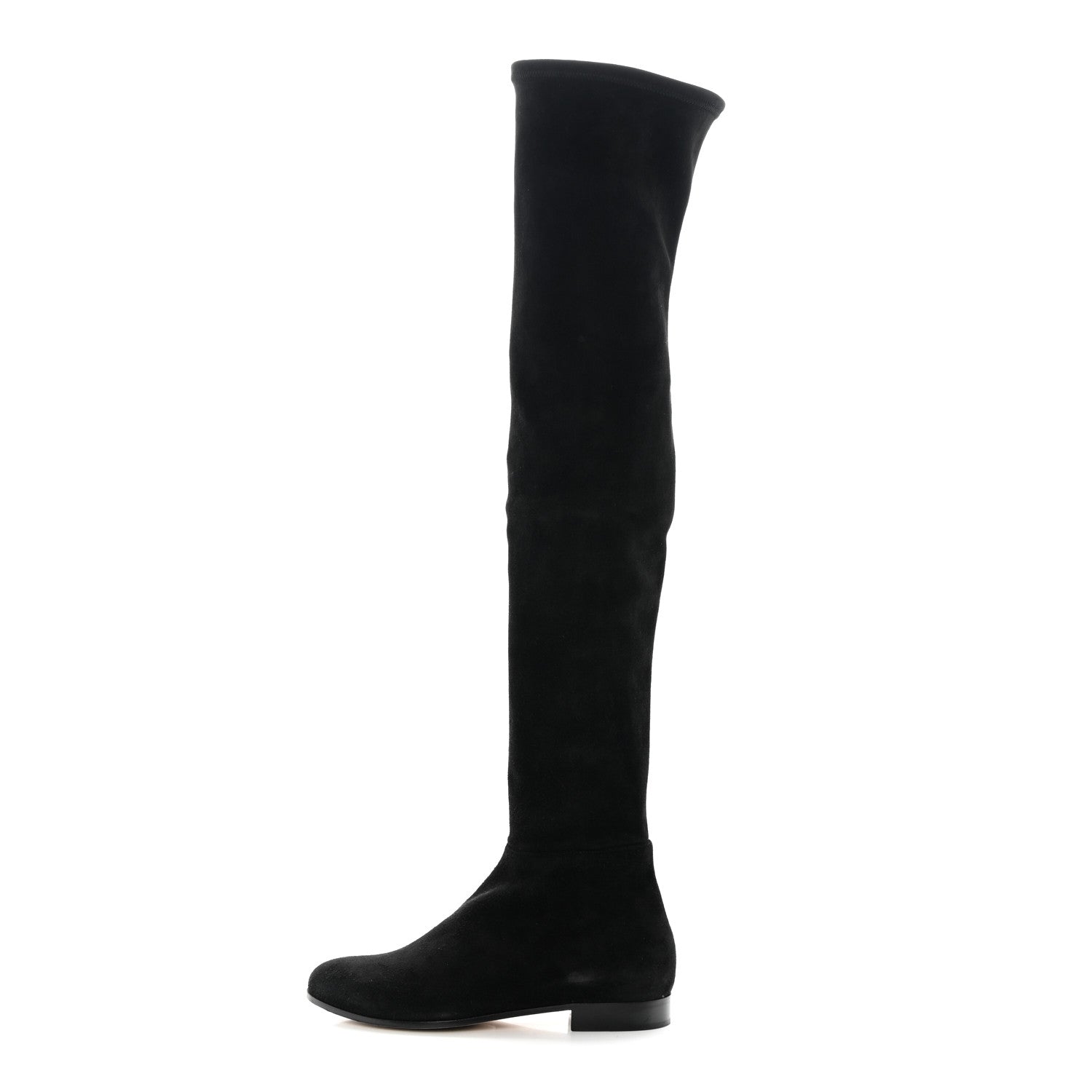 Jimmy Choo Suede Knee High Boots 36 Black 1 of 9