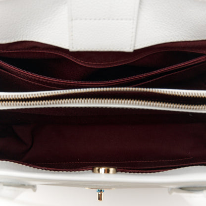 Chanel Grained Calfskin Small Neo Executive Shopper Tote White 5 of 10