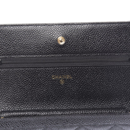 Chanel Caviar Quilted Wallet On Chain WOC Black 6 of 12