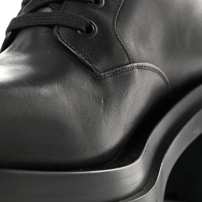Bottega Veneta Calfskin The Lug Lace Up 30/70mm Ankle Boots 39.5 Black 19 of 22