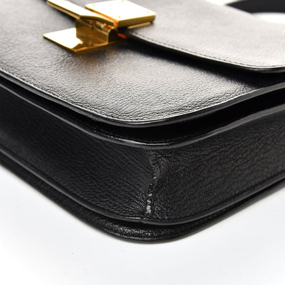 Celine Goatskin Medium Classic Box Flap Bag Black 9 of 10
