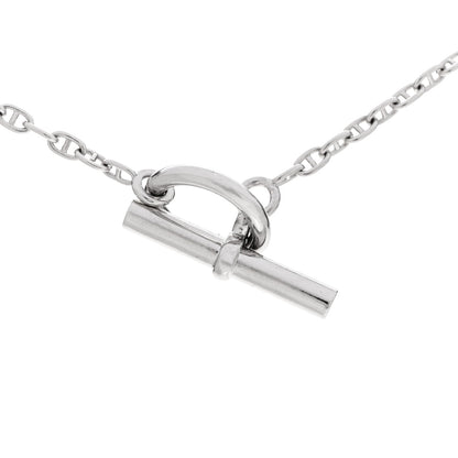 Hermes 18K White Gold Diamond New Farandole Pendant Necklace 4 of 6