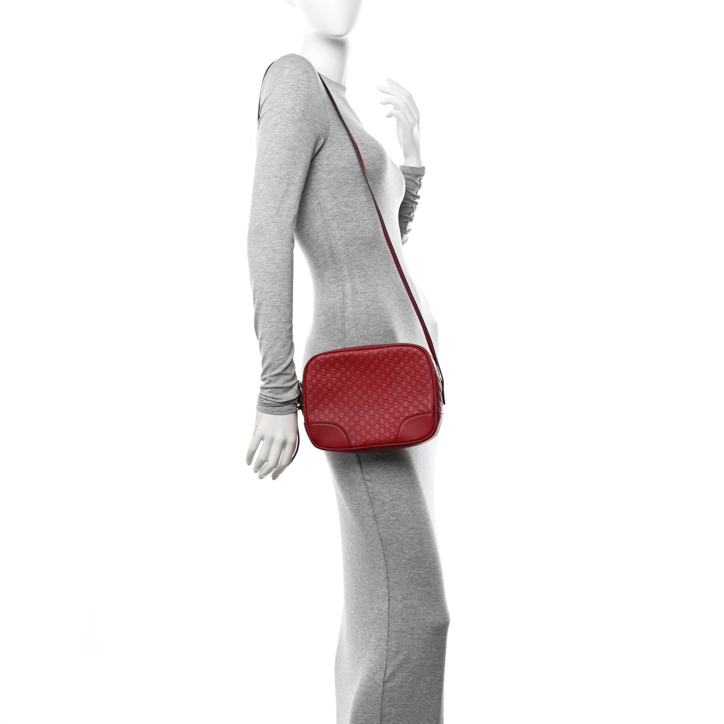 Microguccissima Mini Bree Messenger Bag Red
