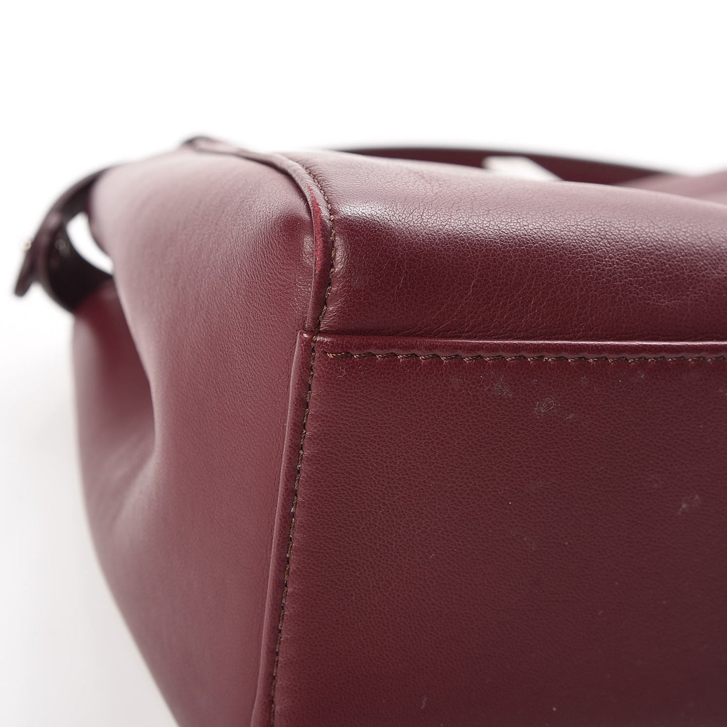 Nappa Mini Peekaboo Iconic Satchel Bordeaux