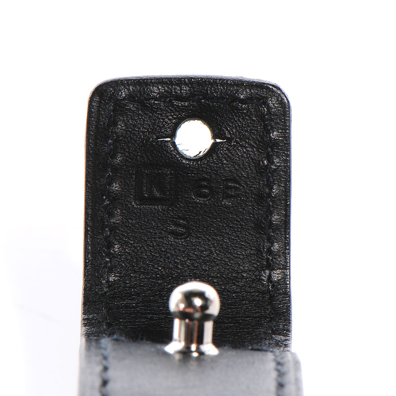 Hermes Chamonix Leather Night Bracelet Black Small 5 of 7