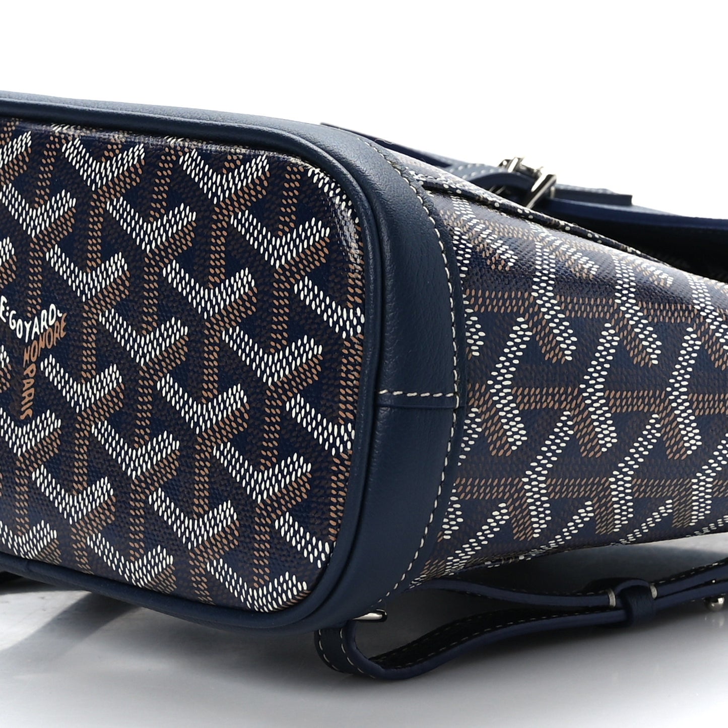 Goyardine Calfskin Mini Alpin Backpack Navy