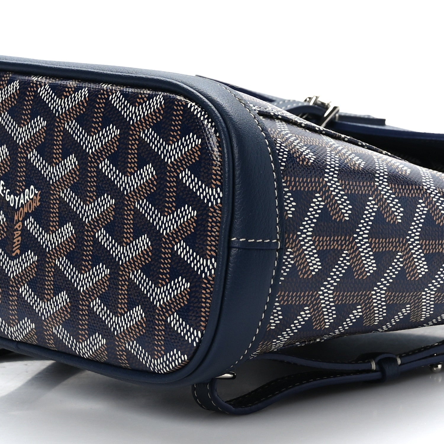 Goyard Goyardine Calfskin Mini Alpin Backpack Navy 8 of 8