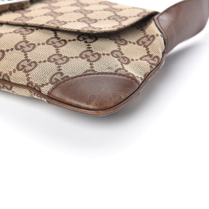 Gucci Monogram Jackie O Flap Bag Brown 6 of 15