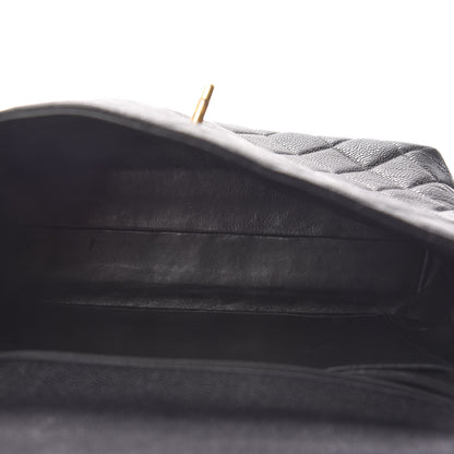 Chanel Caviar Quilted Jumbo Kelly Flap Black 5 of 11