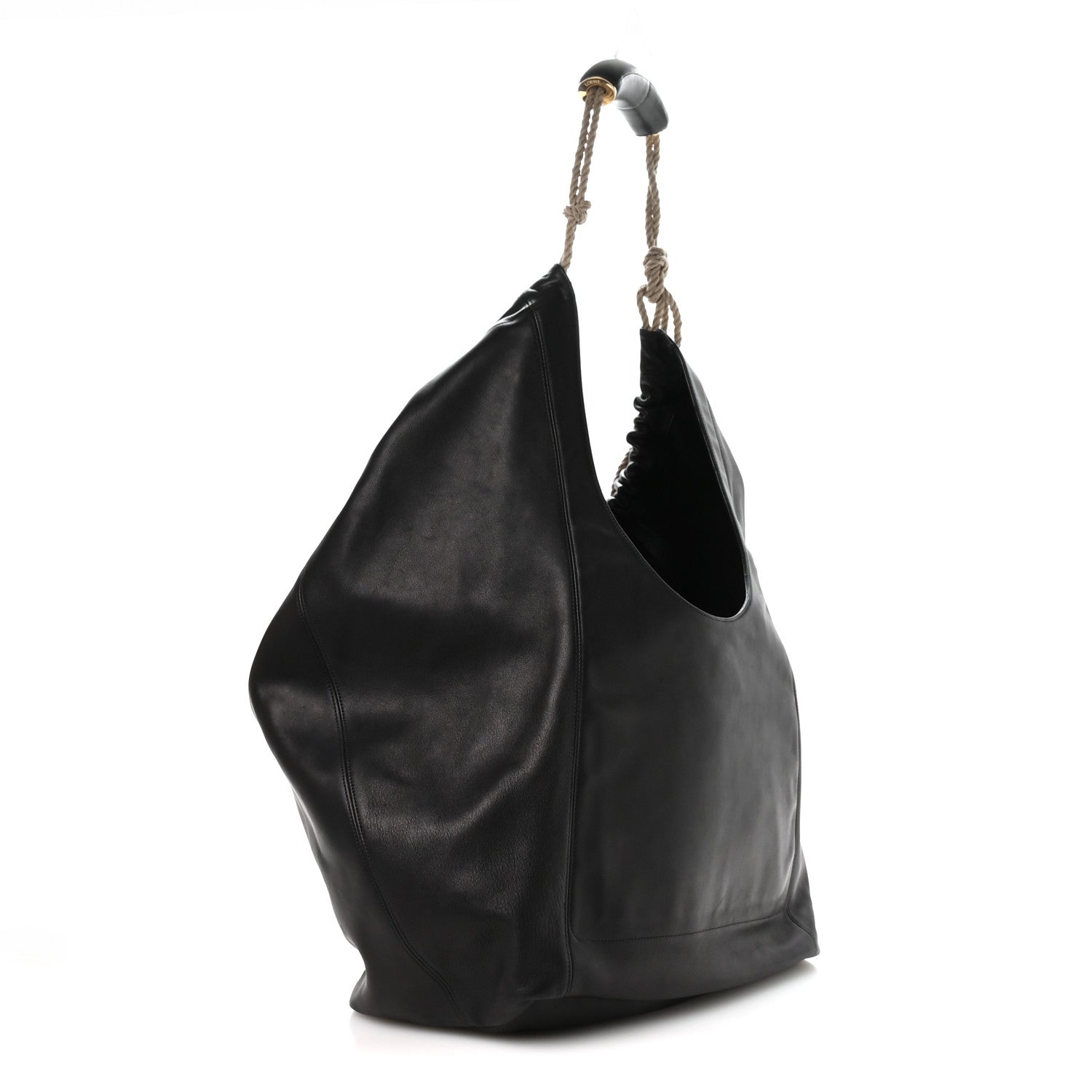 Loewe Calfskin XL Squeeze Cord Bag Black 2 of 8