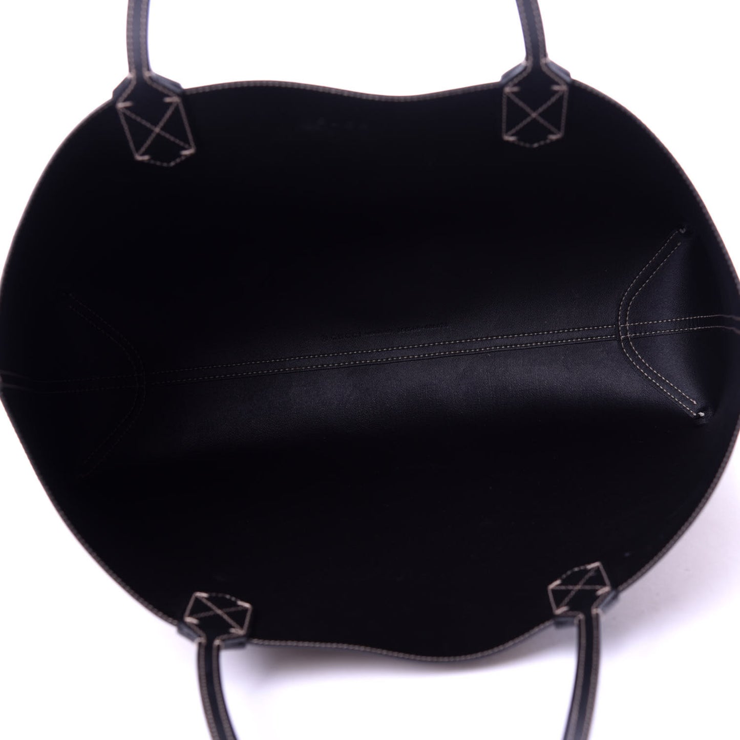 Calfskin GG Supreme Monogram Medium Reversible Tote Black