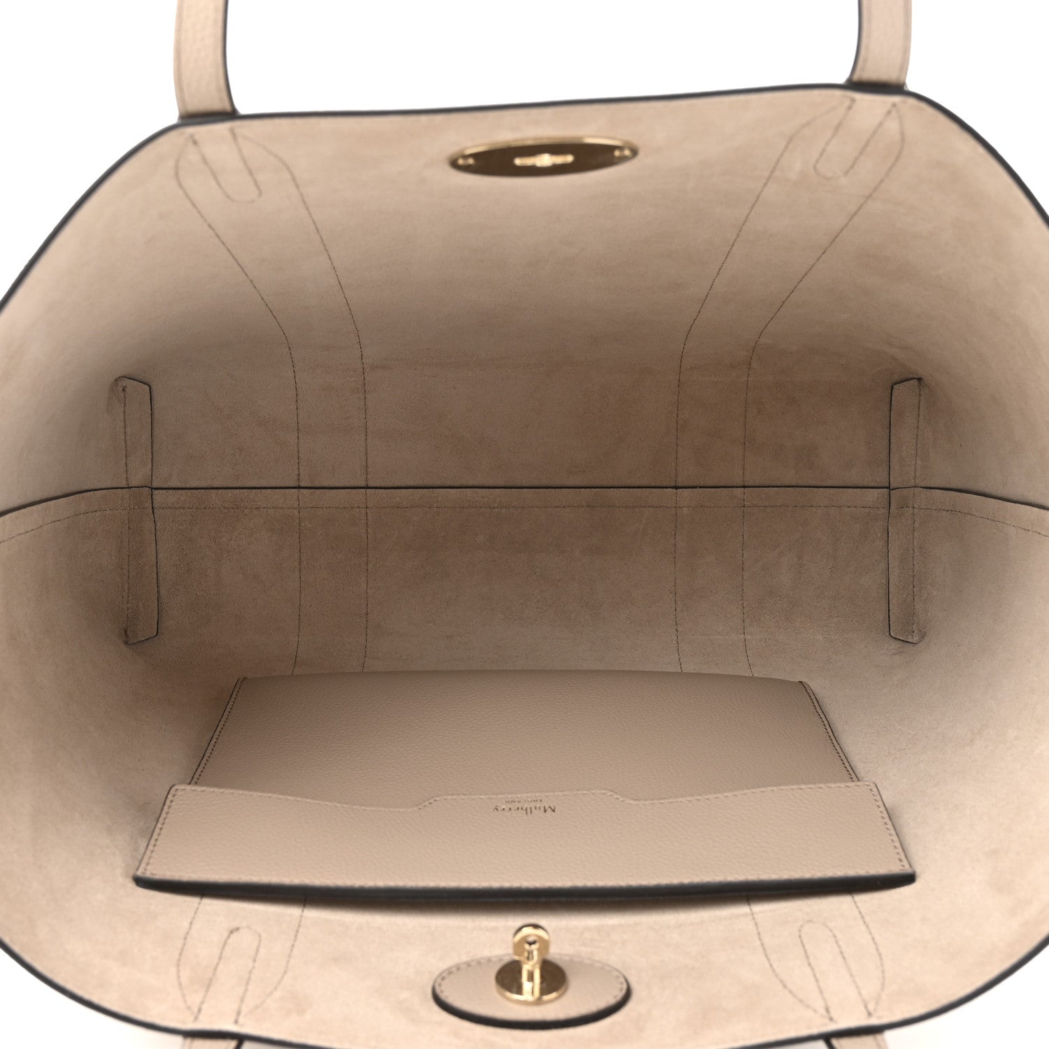 Mulberry Small Classic Grain Bayswater Tote Cashmere Taupe 6 of 10
