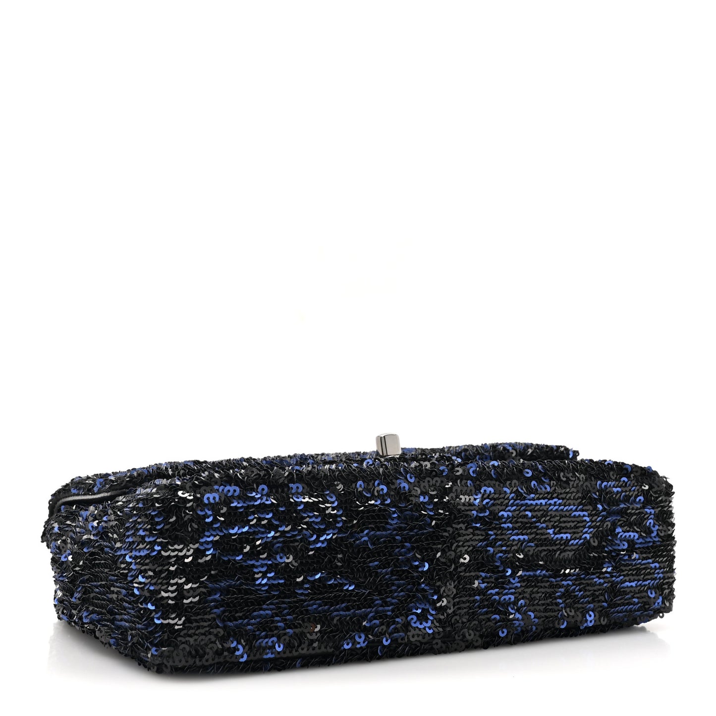 Sequin Logo Mini Rectangular Flap Black Blue