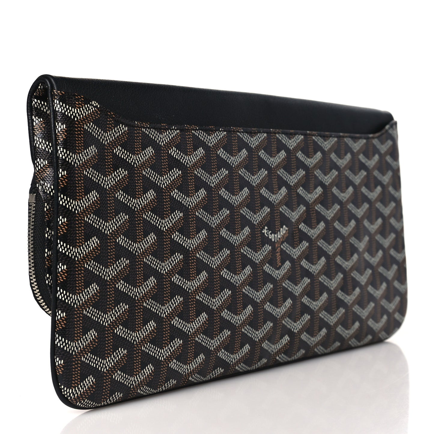 Goyardine Sainte Marie Soft Clutch Black