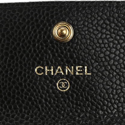 Chanel Caviar Quilted Flap Card Holder Black 6 of 9