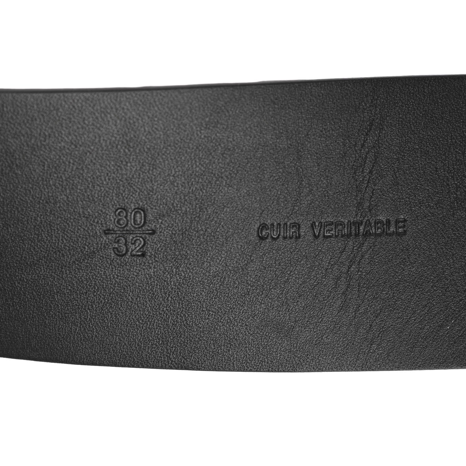 Chanel Crocodile Embossed Calfskin Gripoix Poured Glass Along The Nile CC Belt 80 32 Black 4 of 7