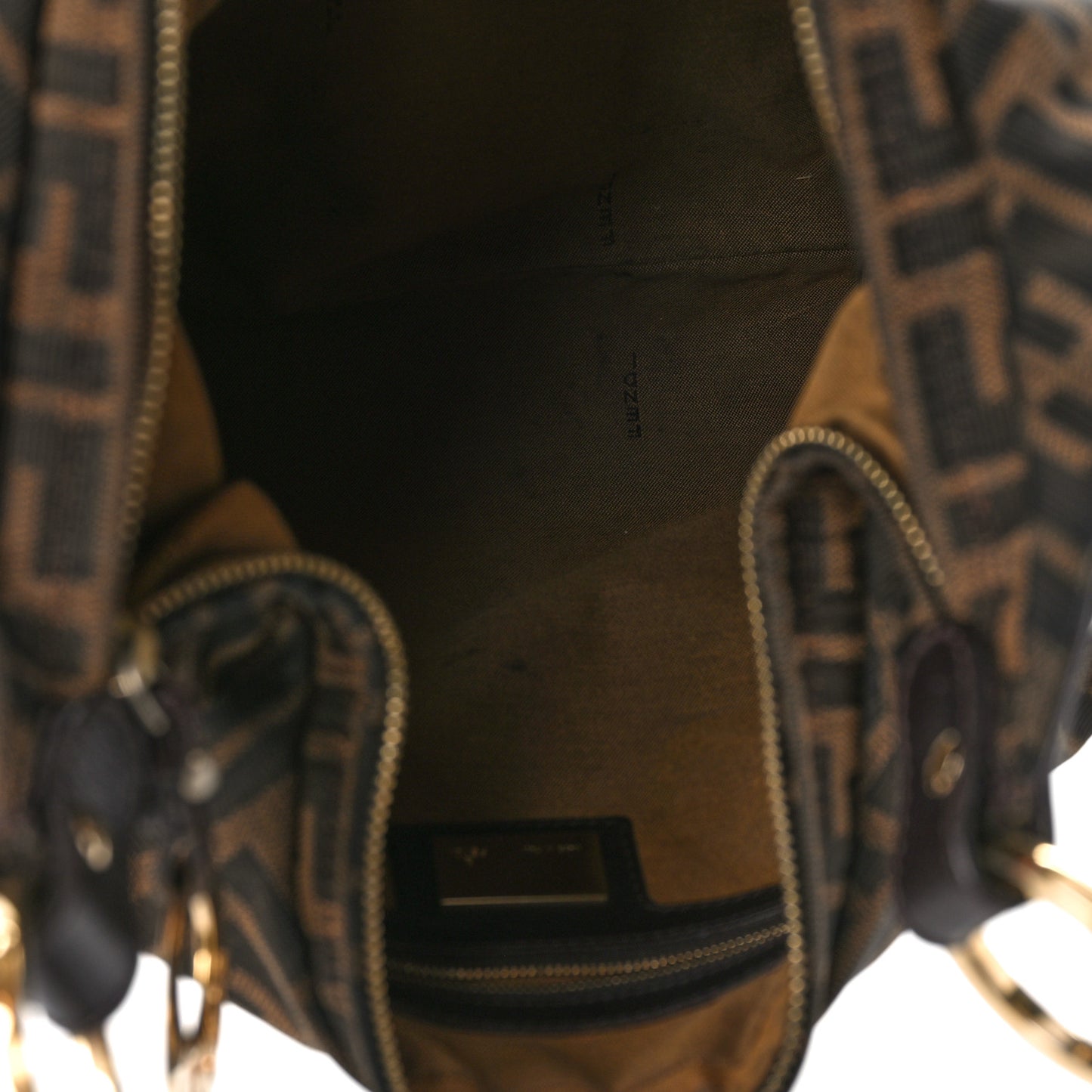 Zucca Small Chef Chain Hobo Tobacco