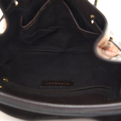 Burberry Haymarket Check Medium Willenmore Hobo Chocolate 5 of 10