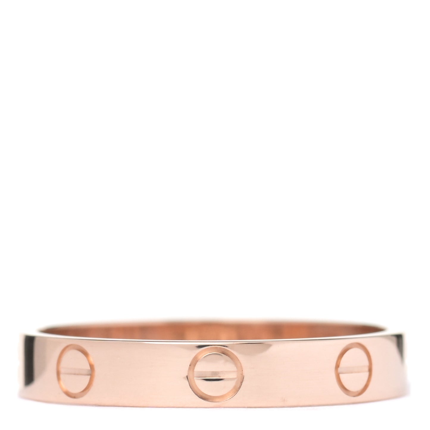 18K Pink Gold 3.5mm LOVE Wedding Band Ring 59 8.75
