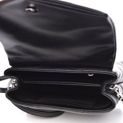 Saint Laurent Calfskin Y Quilted Monogram Toy Loulou Crossbody Bag Black 5 of 9