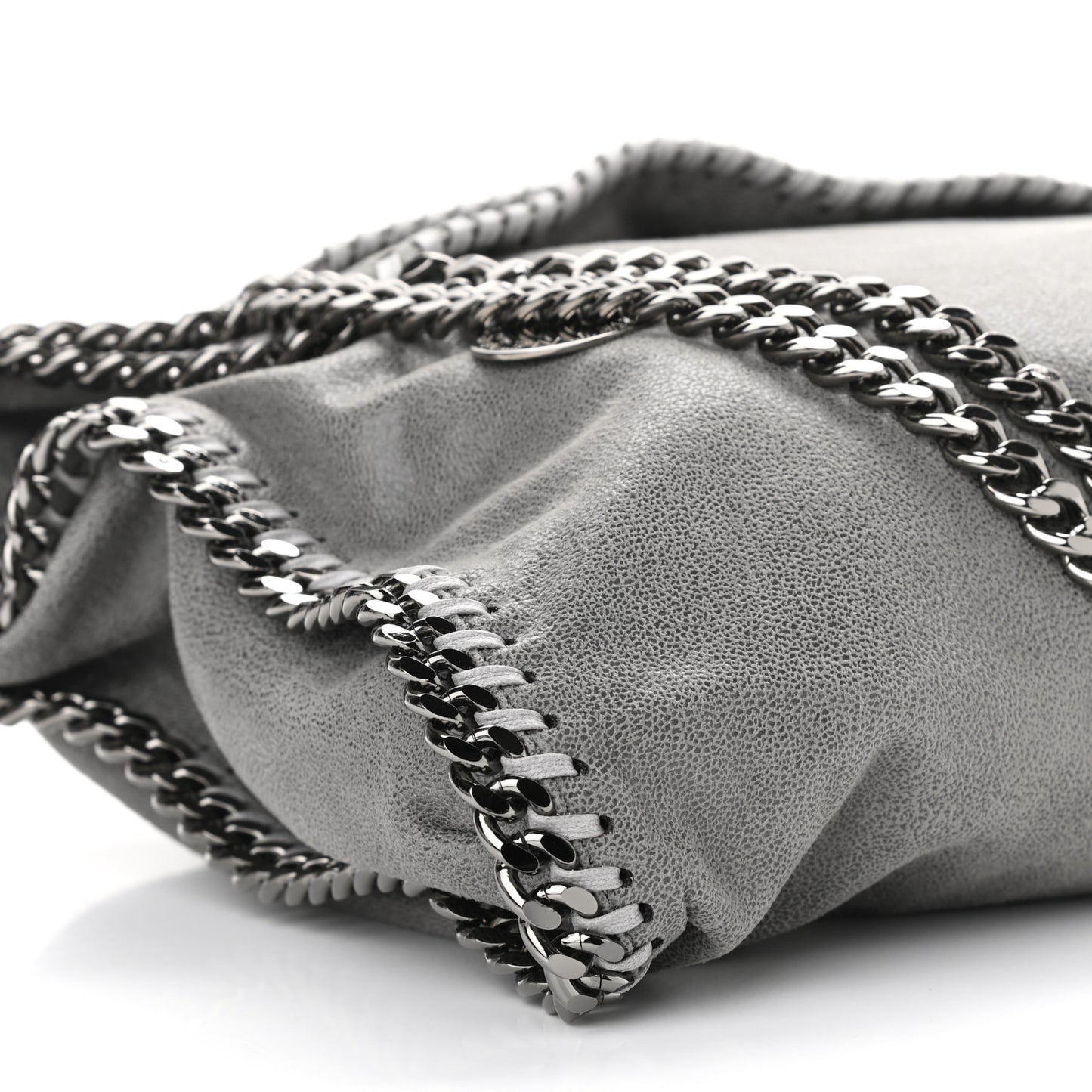 Shaggy Deer Small Falabella Tote Light Grey