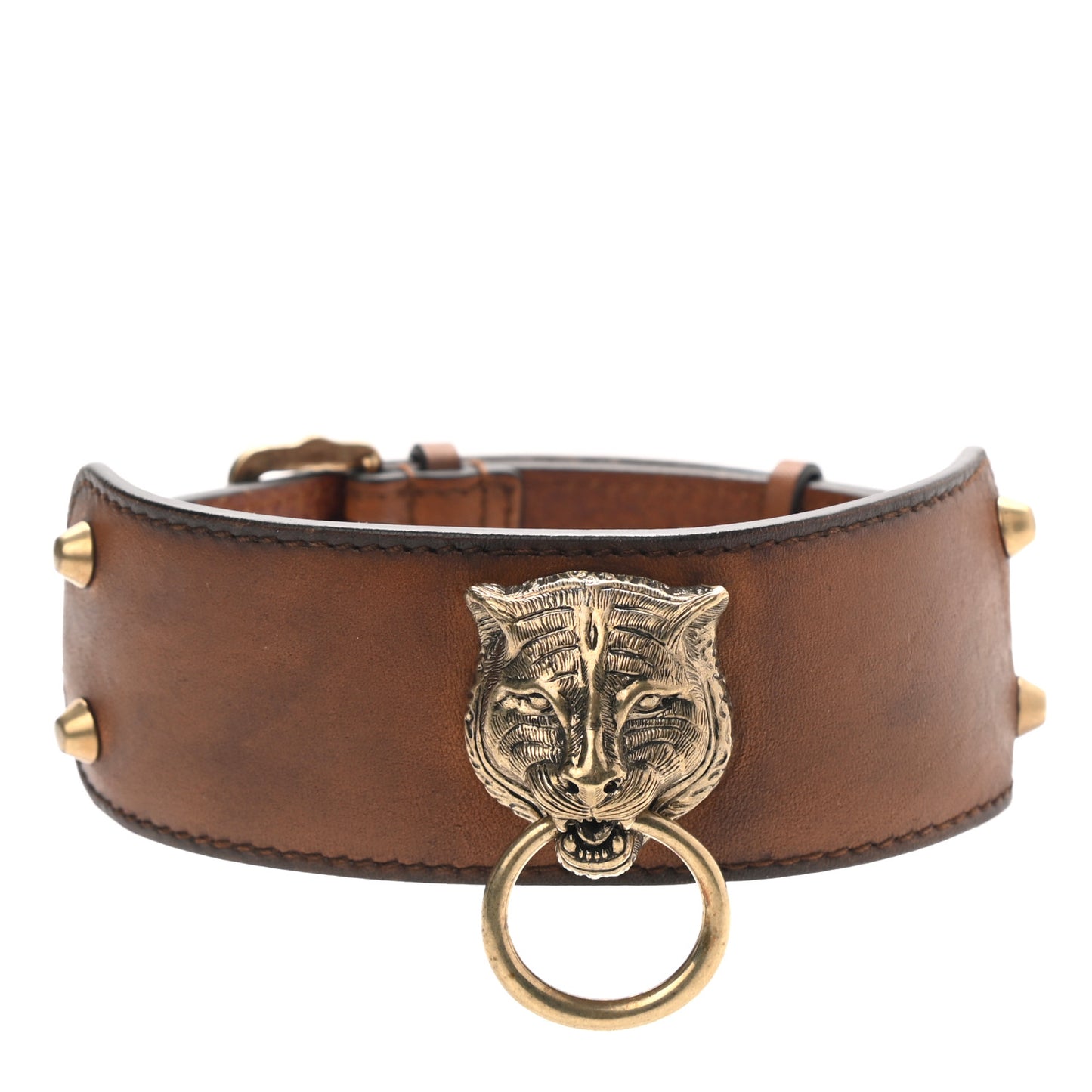 Calfskin Choker Brown