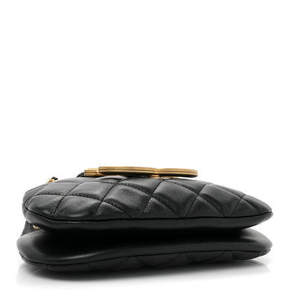 Chanel Lambskin Quilted Small Messenger Bag Black 4 of 10