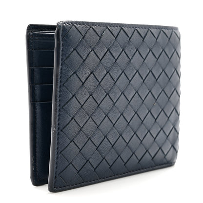 Bottega Veneta Nappa Intrecciato Bi-Fold Wallet Denim 3 of 7