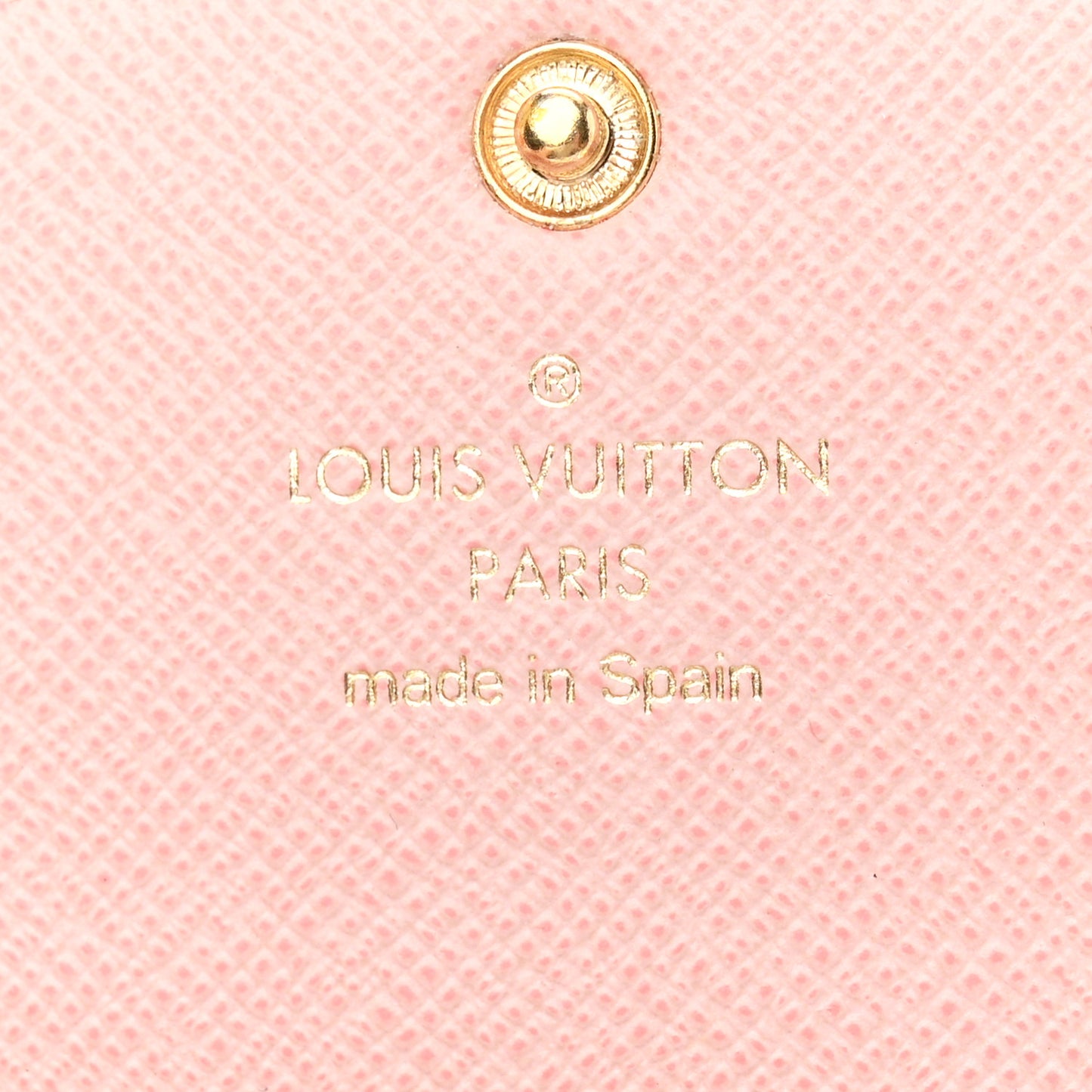 Damier Ebene Rosalie Coin Purse Rose Ballerine