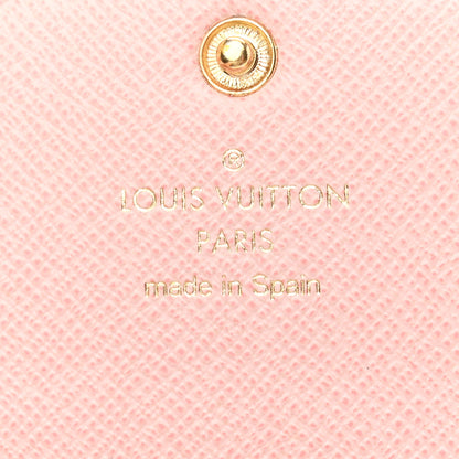 Louis Vuitton Damier Ebene Rosalie Coin Purse Rose Ballerine 6 of 8